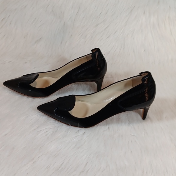 Rupert Sanderson  Designer Black Patent Leather Pumps Sz 38.5/ 8 main image 6